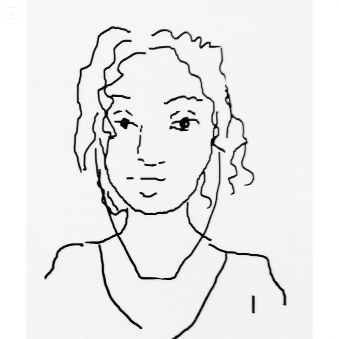 Ida Freesist line drawing